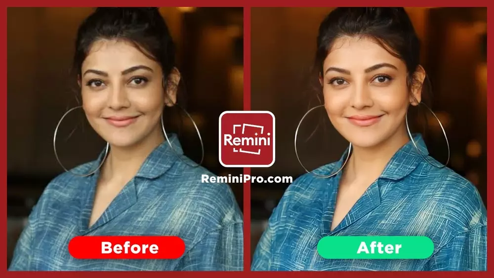 Remini Mod Apk Before After Image