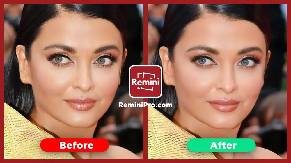 Remini pro Before After Image